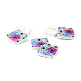 Printed Women Wood Button WD-70