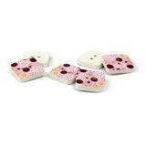 Printed Women Wood Button WD-66