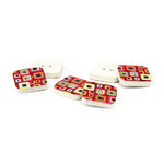 Printed Women Wood Button WD-67