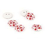 Printed Kid's Wood Button WD-77