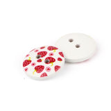 Printed Kid's Wood Button WD-77
