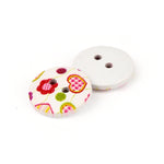 Printed Kid's Wood Button WD-79
