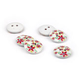 Printed Kid's Wood Button WD-80