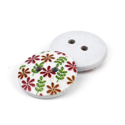 Printed Kid's Wood Button WD-85