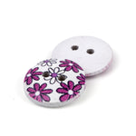 Printed Kid's Wood Button WD-86