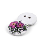 Printed Kid's Wood Button WD-87