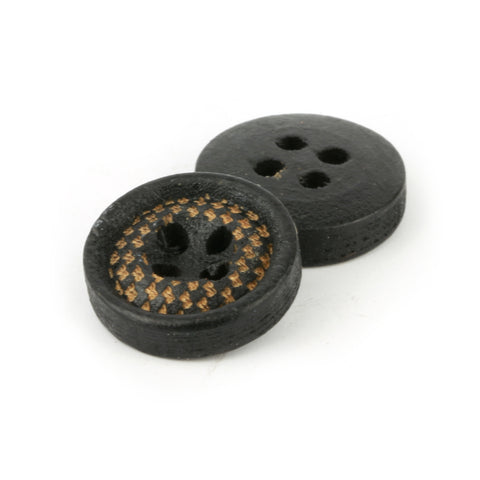 Wood Four Hole Shirt Button WD-12