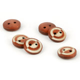Wood Two Hole Shirt Button WD-19