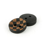Wood Two Hole Shirt Button WD-35
