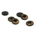 Wood Four Hole Shirt Button WD-43